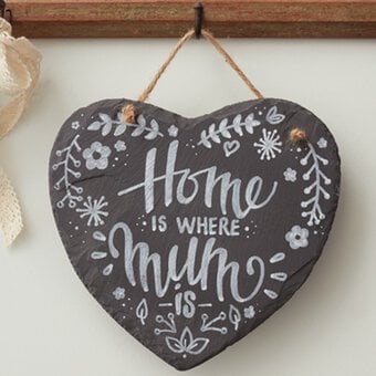 How to Make a Calligraphy Chalkboard Heart