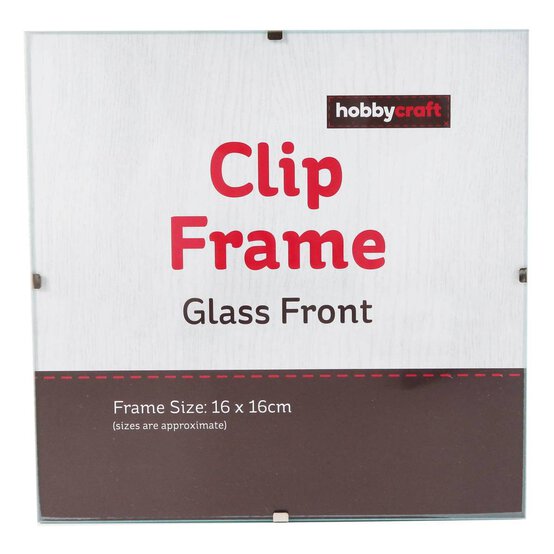 Glass Clip Frame 16cm x 16cm image number 1