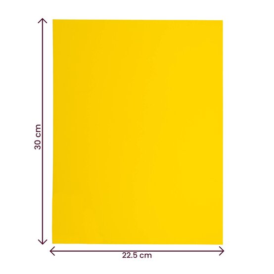 Yellow EVA Foam Sheet 22.5cm x 30cm image number 4