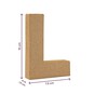 Mini Mache Letter L 10cm image number 5