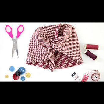 How to Sew a Land Girl Style Head Scarf