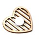 Striped Heart Wooden Toppers&nbsp;6 Pack image number 2