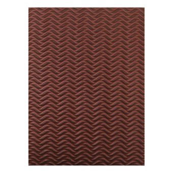 Brown Wavy Embossed EVA Foam Sheet 22.5cm x 30cm