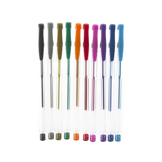 Metallic Gel Pens 10 Pack image number 1