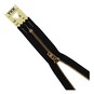YKK Black Brass Jeans Zip 15cm image number 1