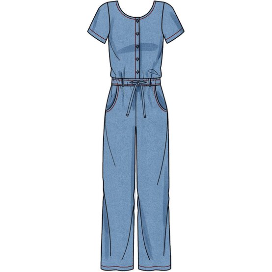 New Look Women's Jumpsuit Sewing Pattern N6661 image number 3