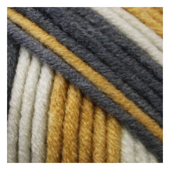 Women&rsquo;s Institute Mustard Mix Soft and Chunky Yarn 100g image number 2