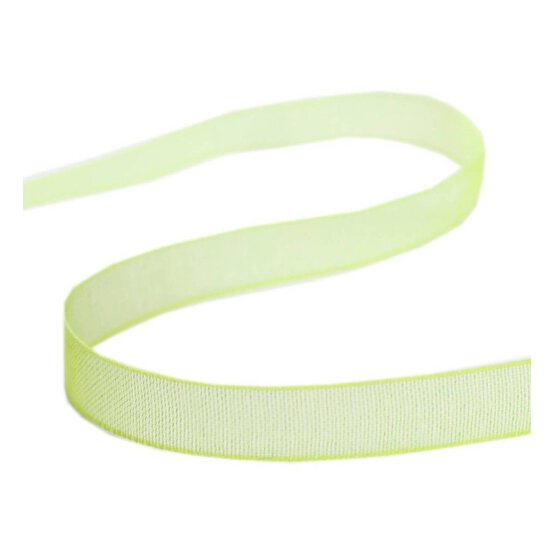 Lime Organdie Ribbon 6mm x 8m image number 1