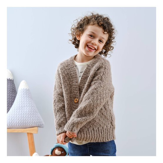 Knitcraft Children's Check Stitch Cardigan Digital Pattern 0248 image number 3