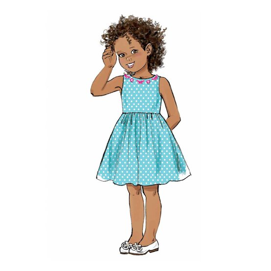Butterick Children&rsquo;s Dress Sewing Pattern B6201 (2-5) image number 3