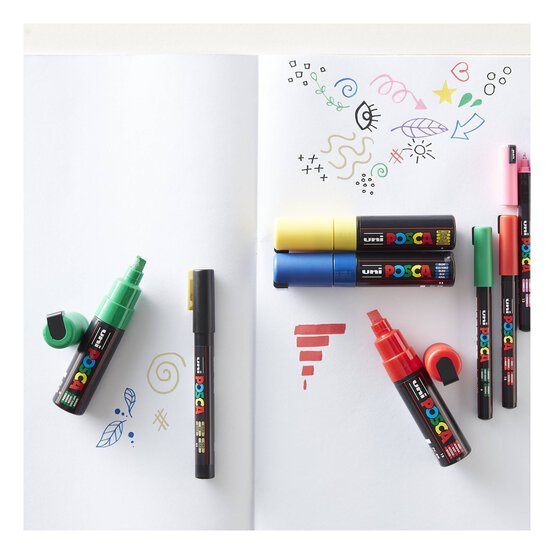 Uni-ball Posca PC-8K Marker Pens Starter Set 8 Pack image number 8