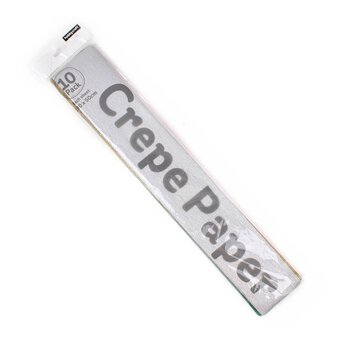 Assorted Crepe Paper 100cm x 50cm 10 Pack