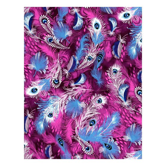 Decopatch Purple Peacock Feathers Paper 3 Pack image number 2