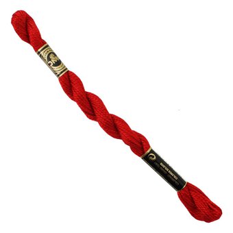 DMC Red Pearl Cotton Thread Size 3 15m (817)