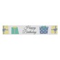 Blue Happy Birthday Satin Ribbon 19mm x 4m image number 2