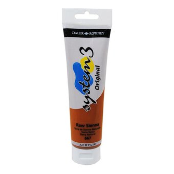 Daler-Rowney System3 Raw Sienna Acrylic Paint 150ml