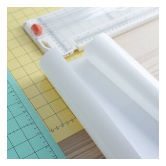 White PU Iron-On Vinyl 12 x 24 Inches