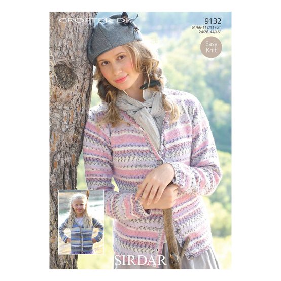 FREE PATTERN Knit Sirdar Crofter DK Ladies Cardigans image number 1
