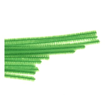 Bright Green Pipe Cleaners 12 Pack