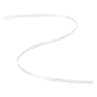 Ivory Double-Faced Satin Ribbon 3mm x 5m