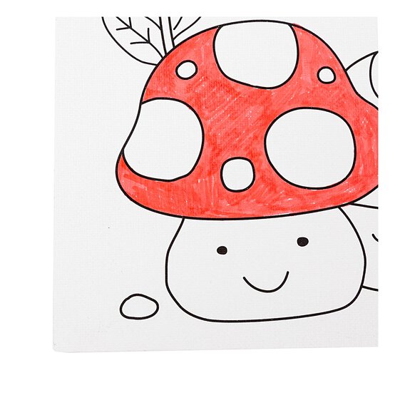 Mushroom Colour-in Canvas image number 5