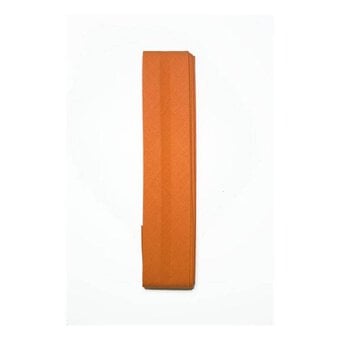 Orange Poly Cotton Bias Binding 25mm x 2.5m