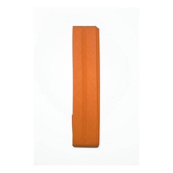 Orange Poly Cotton Bias Binding 25mm x 2.5m