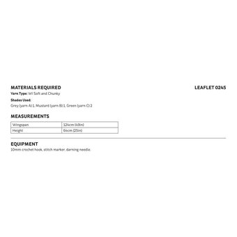 Knitcraft Stitch Detail Crochet Scarf Digital Pattern 0245