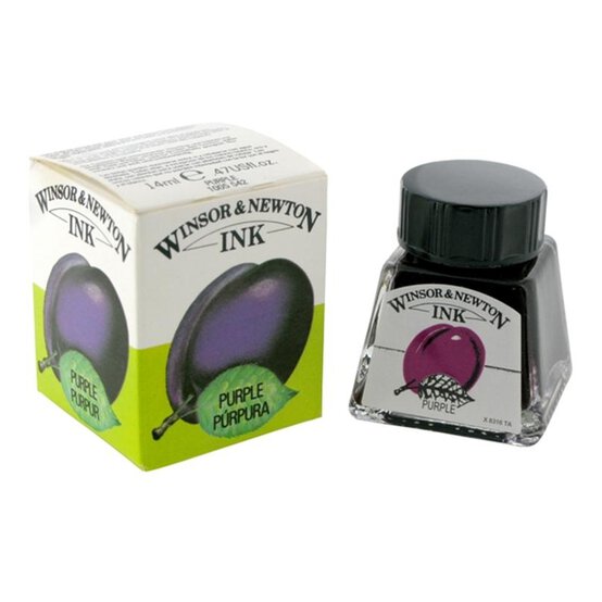Winsor & Newton Purple Drawing Ink 14ml image number 1