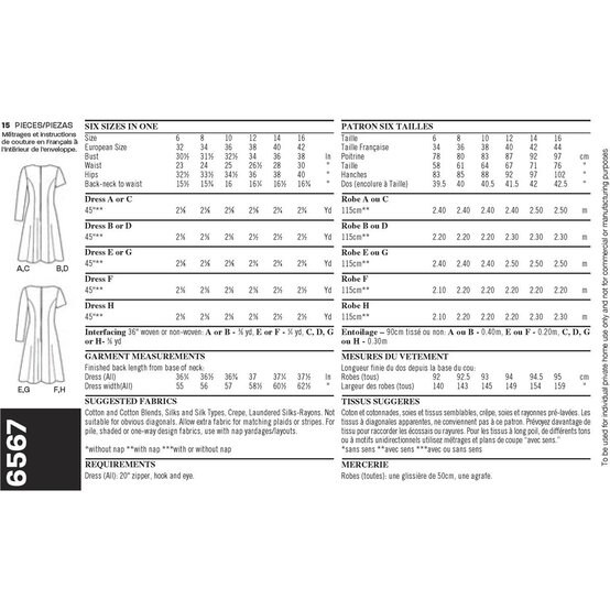 New Look Women's Dress Sewing Pattern 6567 image number 3