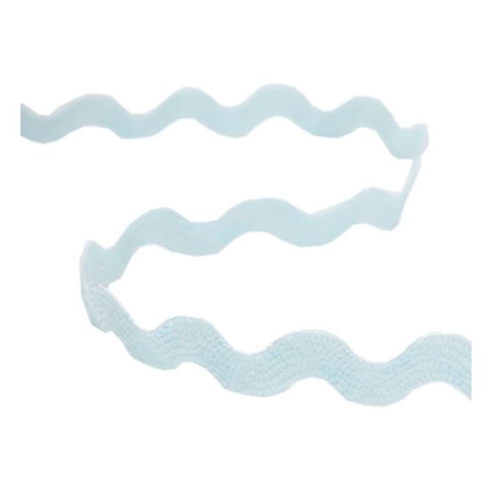 Baby Blue Ric Rac Ribbon 6mm x 4m image number 1