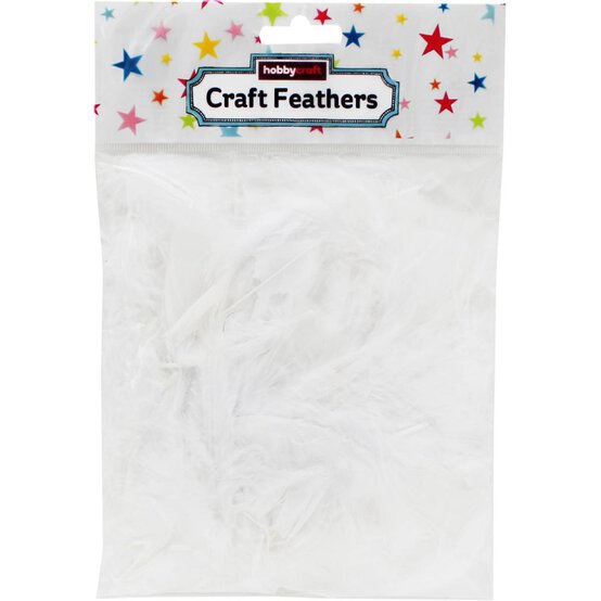 White Craft Feathers 5g image number 3
