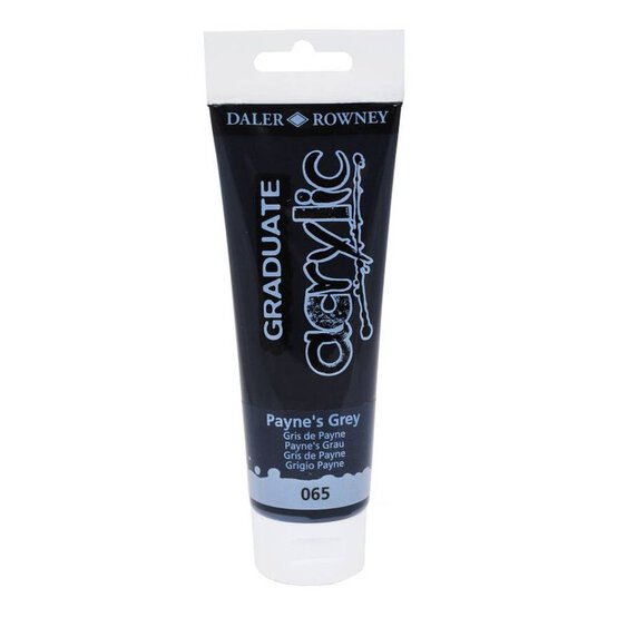 Daler-Rowney Graduate Payne&rsquo;s Grey Acrylic Paint 120ml image number 3