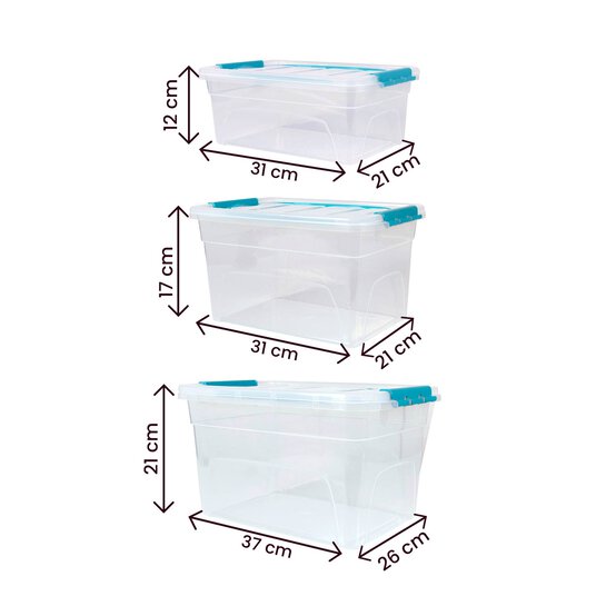 Whitefurze Carry Box Set 3 Pieces image number 4