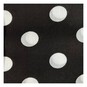 Black and White Spot Polycotton Fabric by the Metre image number 2