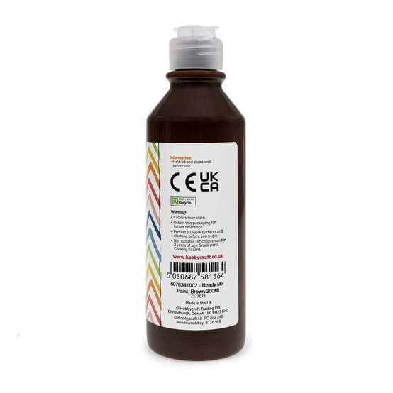 Brown Ready Mixed Paint 300ml image number 5