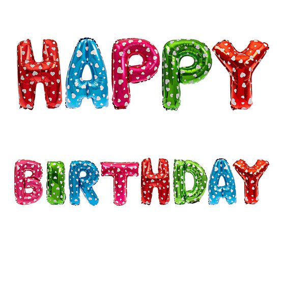 Happy Birthday Foil Balloon Set image number 1