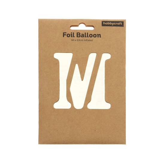 Extra Large Silver Foil Letter M Balloon image number 3