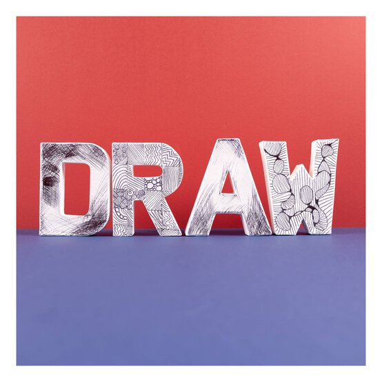 Mini Mache Letter E 10cm image number 3