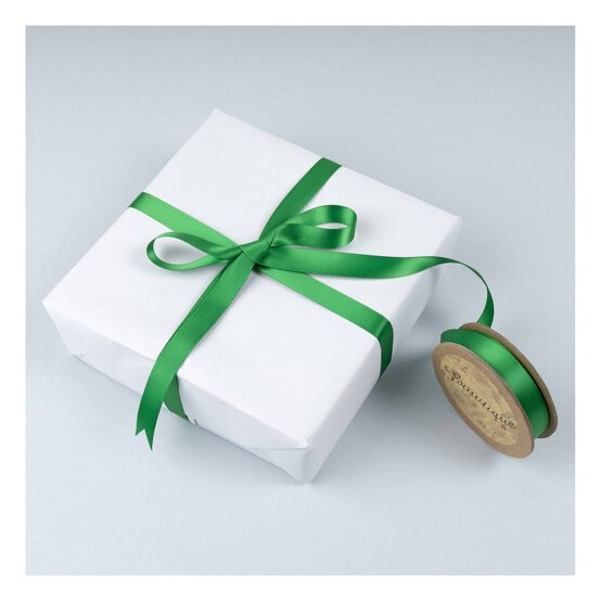 Green Double-Faced Satin Ribbon 12mm x 5m image number 3