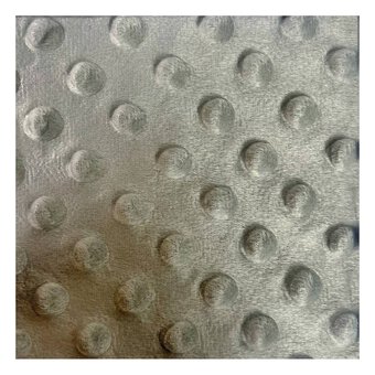 Grey Soft Dimple Fleece Fabric by the Metre