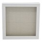 White Wash Magnetic Hinge Box Frame 12 x 12 Inches image number 1