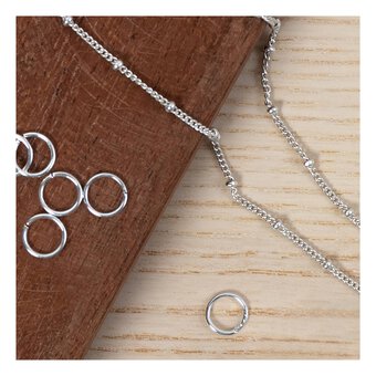 Beads Unlimited Silver Plated Jump Rings 7mm 15 Pack