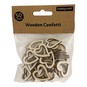Wooden Heart Confetti 50 Pack image number 2