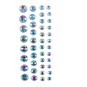 Pale Blue Iridescent Adhesive Gems 42 Pack image number 2