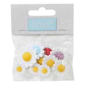 Trimits Daisy Novelty Buttons 7 Pieces