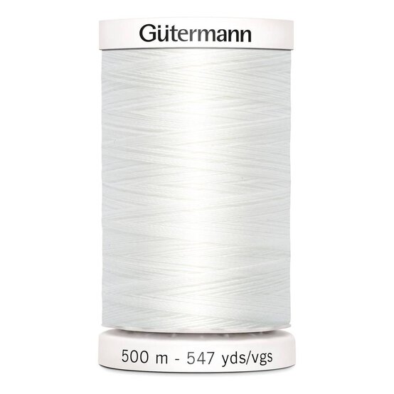 Gutermann White Sew All Thread 500m (800) image number 1