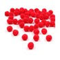 Bright Red Pom Poms 7mm 50 Pack image number 1