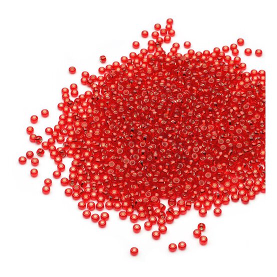Beads Unlimited Ruby Rocaille Beads 2.5mm x 3mm 50g image number 1