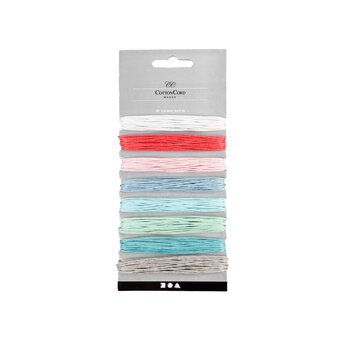 Pastel Cotton Cords 5m 8 Pack